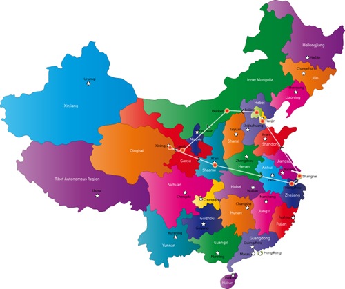 China map with province